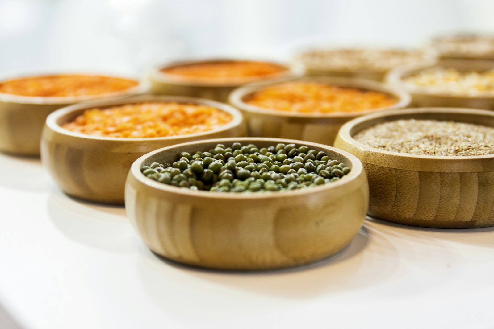 Cooked lentil dal served in bowls