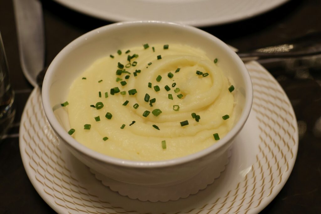 Creamy mashed potatoes as a soft food option