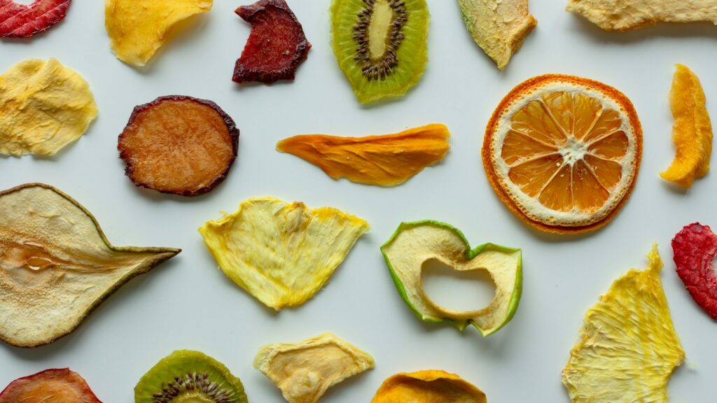 Assortment of dried fruit